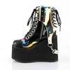 DemoniaCult - SWING115 Plattformstiefel - Schwarz/Mehrfarben Product image